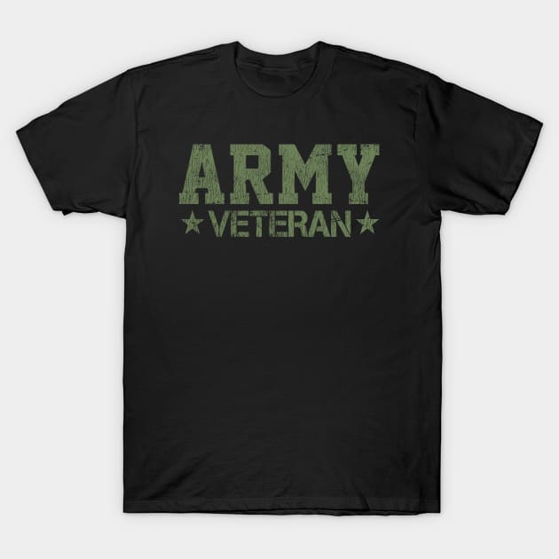 Vintage Army Veteran T-Shirt by lospaber